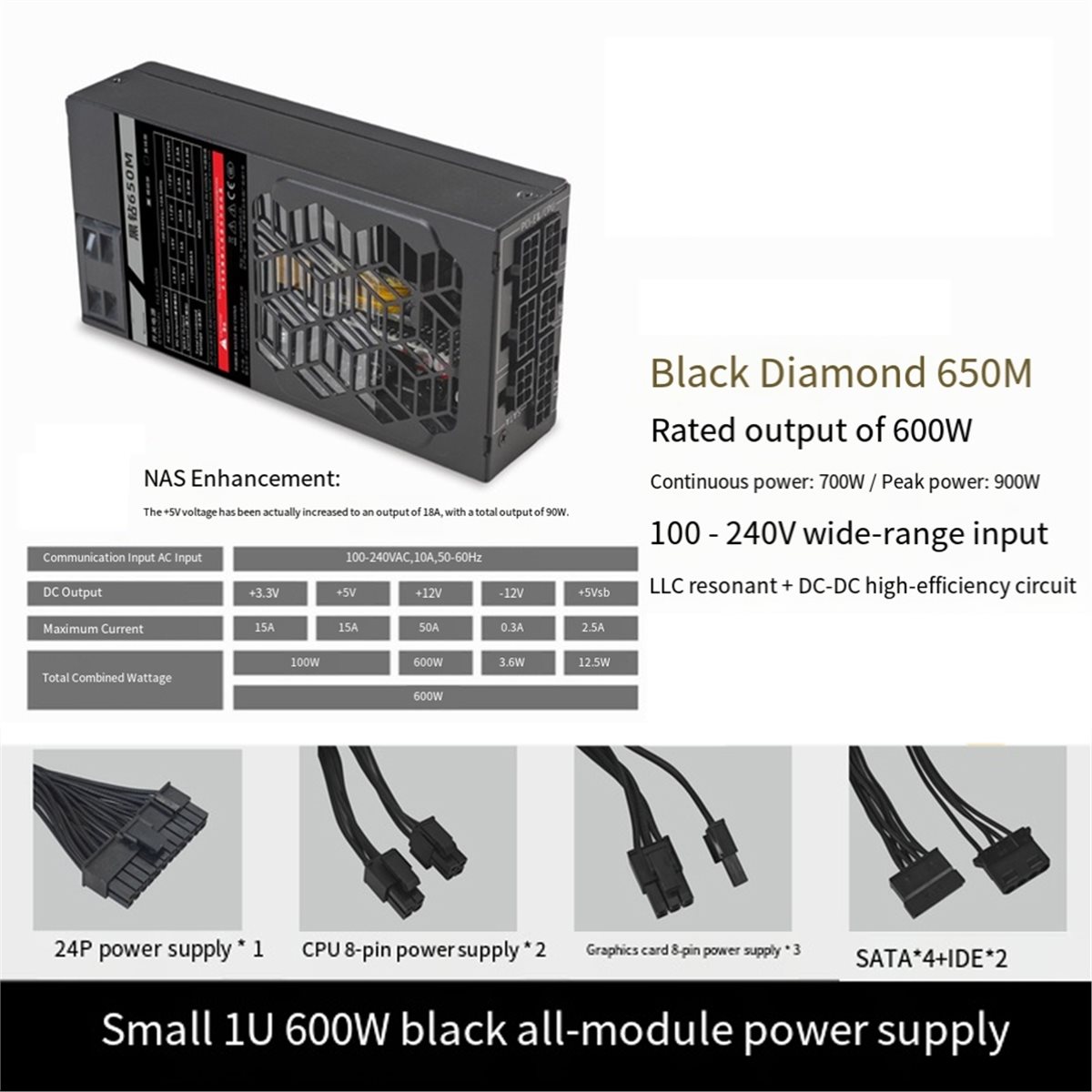 Fonte de Alimentação Modular S - Flex Atx Power Supply 600W 1U avaliação e preço
